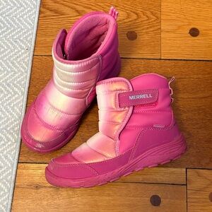 Merrell Kids Pink Gradient Winter Boots